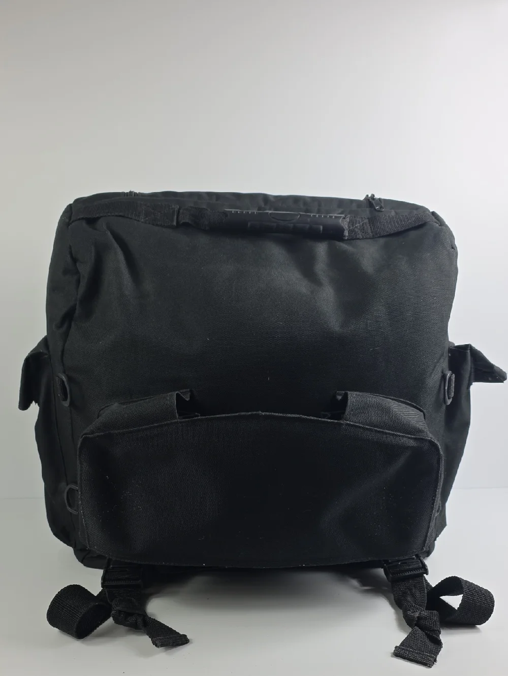 Harley Davidson By SAC Sissy Bar Backrest Black Canvas Duffle Bag.
